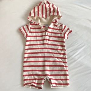 Janie and Jack Hooded Short Pant Romper